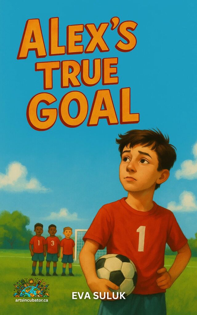 Cover of the short story Alex's True Goal, a book about finding passion and courage.