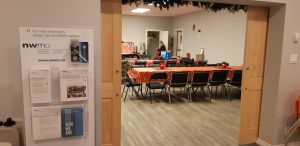 The Dyment Recreation Hall has space for community activities and events thanks to support from the Nuclear Waste Management Organization.