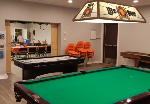 The Dyment Recreation Hall has a new addition, following extensive repairs after a flood in 2022. The new addition and repairs were funded by the community and with support from the Nuclear Waste Management Organization.