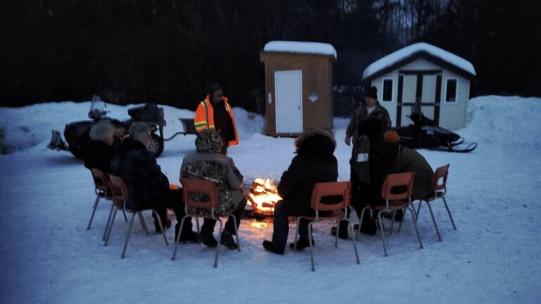 There's a need for structured community programs and activities that bring people together, such as this event from February for Family Day. It brought community together outdoors, away from boardroom tables and had people sitting around the fire. These were the best conversations. Photo: Terri Bell