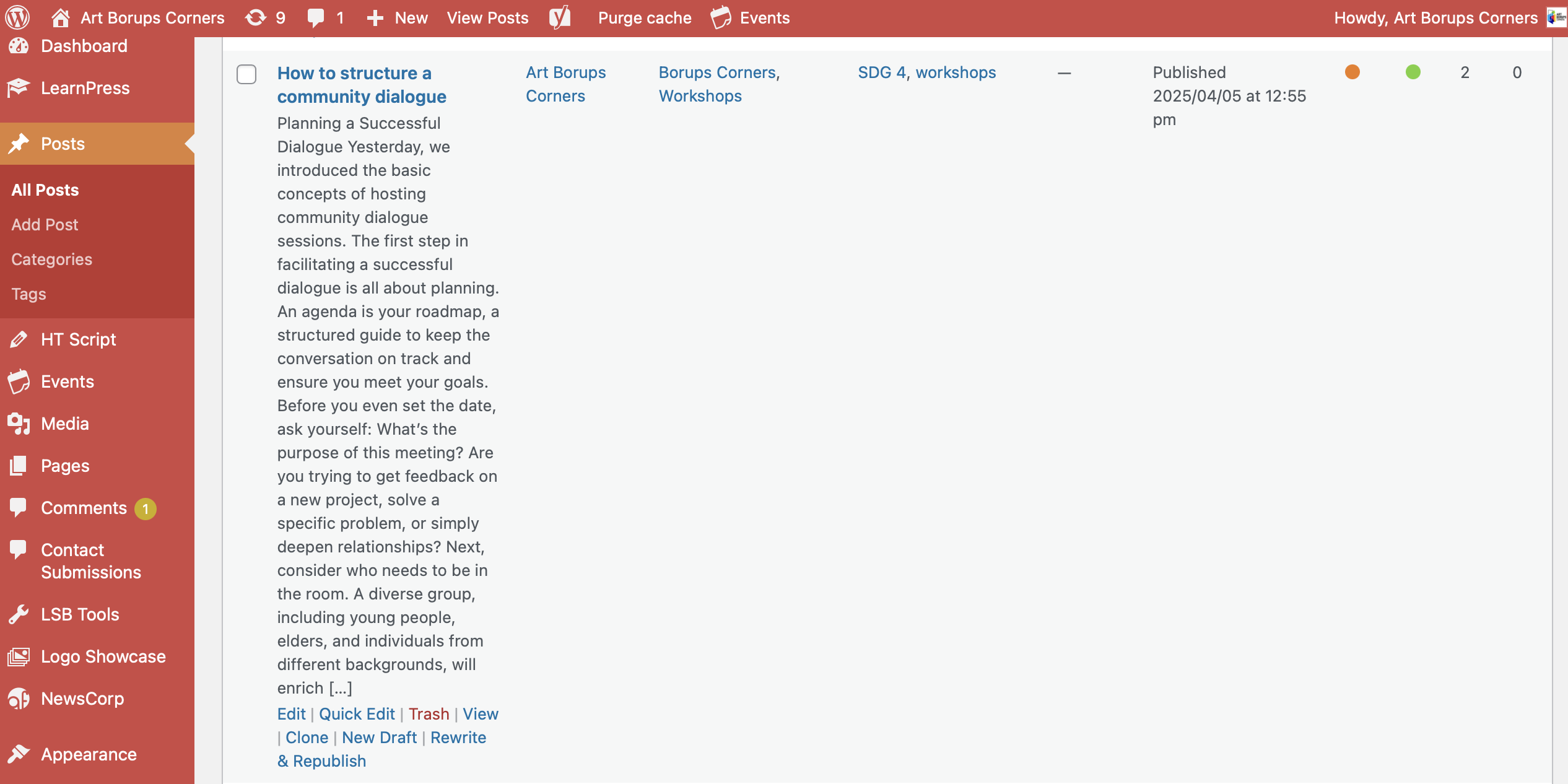learning-to-use-wordpress