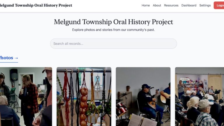 The Melgund Township Oral History Project