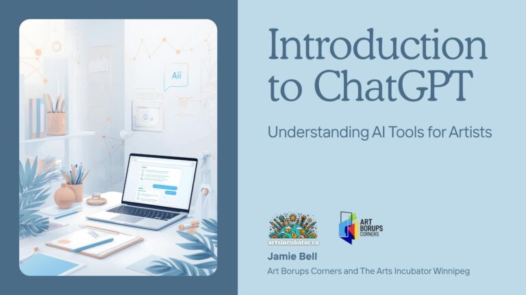 Artists learned how to use ChatGPT for creativity, collaboration, and efficiency in a practical AI workshop.