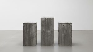 We've been exploring some concepts like this one to re-use old wood and materials for our upcoming exhibitions.