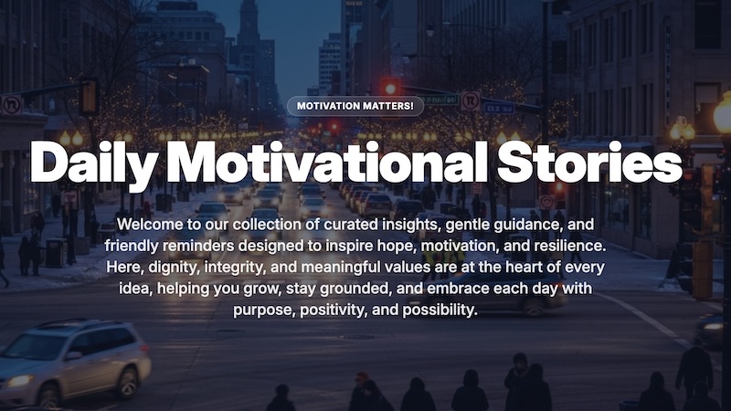 Discover a growing collection of inspirational and motivational short stories from Manitoba and Northwestern Ontario, created to inspire hope, resilience, courage, and personal growth. These uplifting short stories and daily motivational reads are rooted in strong community values, dignity, integrity, perseverance, and leadership—reflecting life across the Prairies and Northern Ontario.

Each inspirational story delivers powerful life lessons, positive mindset reminders, and encouragement for self-improvement, mental strength, and purposeful living. Whether you’re searching for motivational stories for tough times, short stories about resilience and overcoming challenges, or inspirational reflections grounded in rural, northern, and Indigenous-informed community perspectives, this collection is designed to fuel optimism, confidence, and long-term success.

Through storytelling that highlights community leadership, youth empowerment, kindness, and values-based living, these inspirational short stories help readers in Manitoba, Northwestern Ontario, and beyond stay grounded, build inner strength, and move forward with clarity, hope, and possibility.