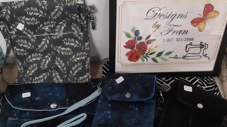 Handcrafted fabric pieces reflect decades of experience rooted in family teaching, memory, and everyday making.