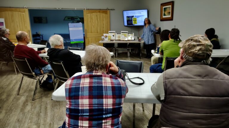 Residents gathered in Dyment for a well-attended presentation examining the proposed Deep Geological Repository for Canada’s used nuclear fuel and its potential local impacts.
