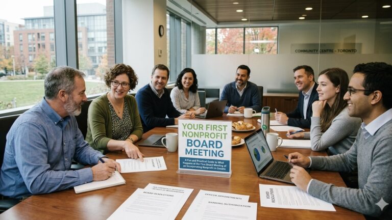 Ontario nonprofits must adopt by-laws early, defining how decisions, meetings, and responsibilities will function internally.