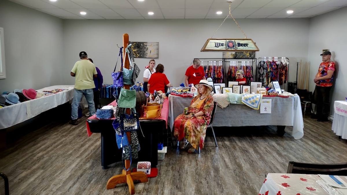 Arts and Crafts from across Northwestern Ontario were on display at the Dyment Recreation Hall and Park this Canada Day.