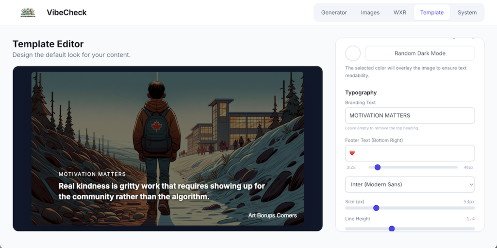 Developed as a recreational and educational project, the simple platform gives artists and community membrs hands-on experience with AI workflows, automation, content management, and digital design through creative community-based applications.