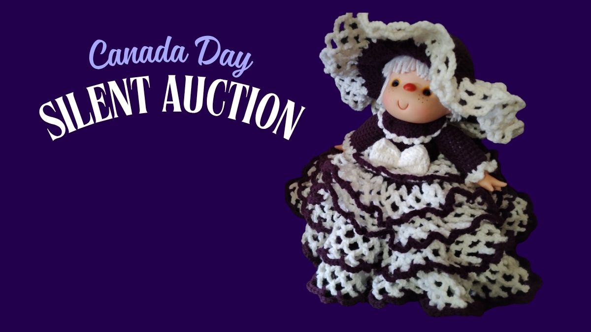 Canada Day arts and crafts fair in Melgund Township at Dyment Recreation Hall featuring Terri Bell’s handmade knitting, dolls, and outfits. Local artisan displays and Silent Auction fundraiser included.
