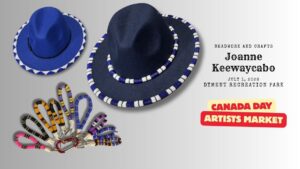 Local Artisan Joanne Keewaycabo at July 1 Festival and Artists Market
