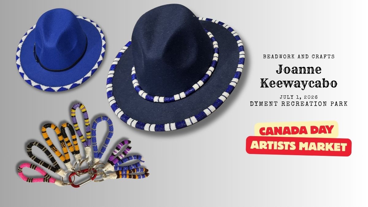 Local Artisan Joanne Keewaycabo at July 1 Festival and Artists Market