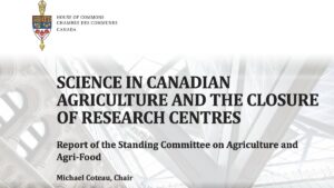 Farming scientists warn that Ottawa's plan to cut regional labs and organic research programs will leave Canadian crops highly vulnerable to climate change.