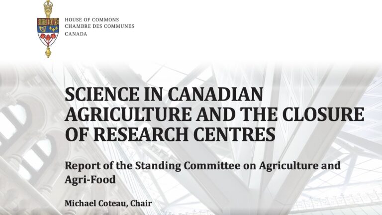 Farming scientists warn that Ottawa's plan to cut regional labs and organic research programs will leave Canadian crops highly vulnerable to climate change.