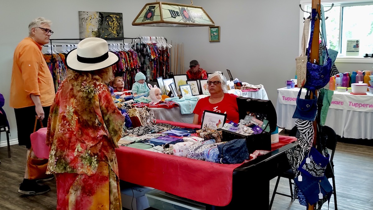 Sewing and crafts by Dryden artist Fran Higgins were a hit at this year's Canada Day Festival and artists market.