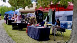 The craft booths at the Wabigoon Lake Ojibway Nation Pow Wow featured a wonderful mix of handmade work, from hats and shirts to ribbon skirts, beadwork and other creative pieces.