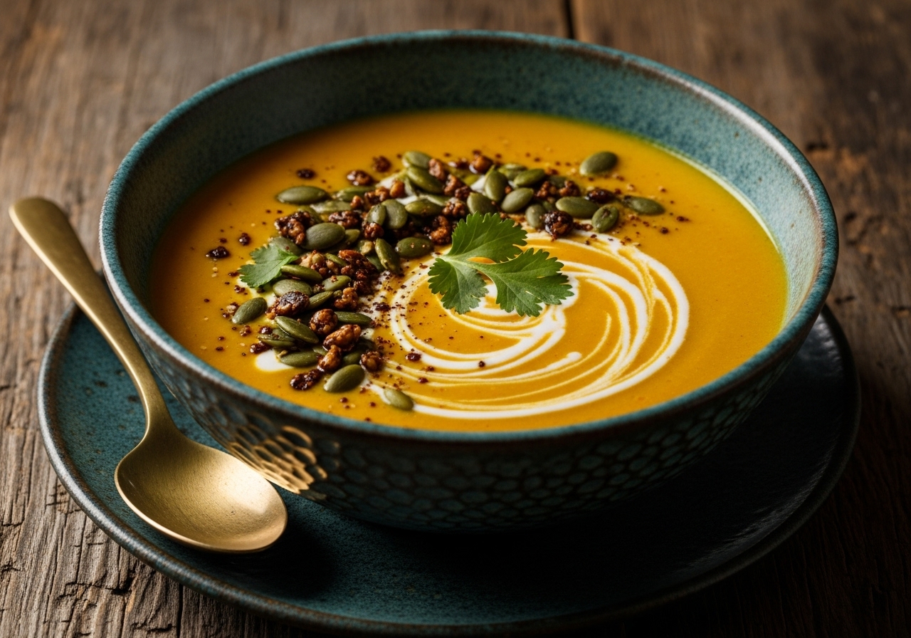 Golden Curried Carrot and Ginger Soup