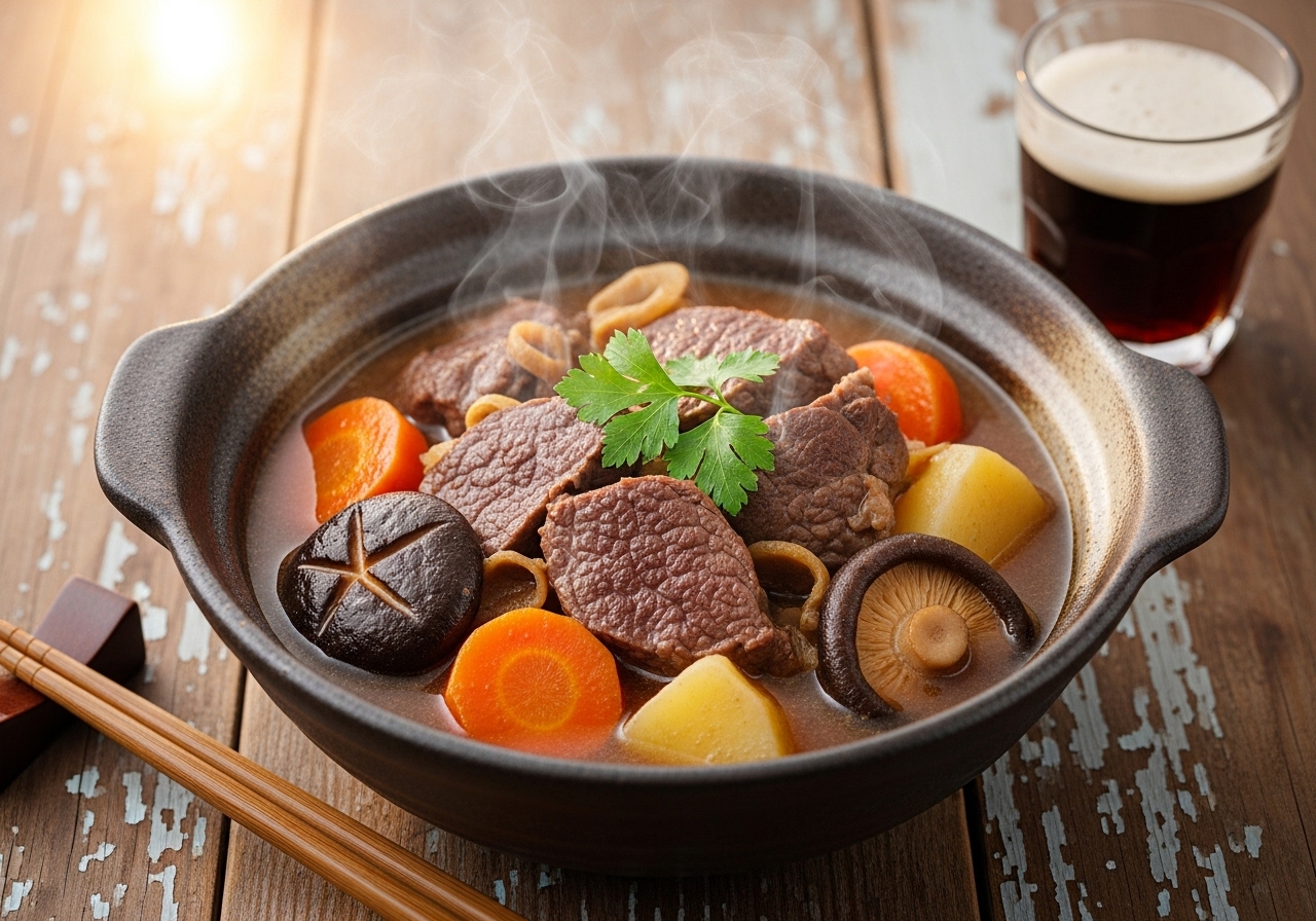 Emerald Isle Meets Rising Sun Venison Stew