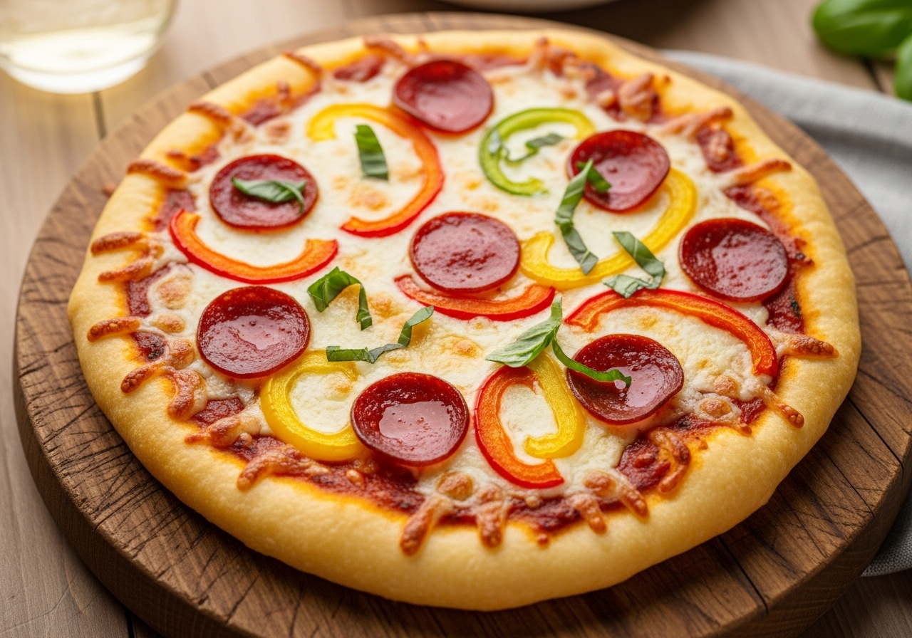 Italian Fusion Fry Bread Pizza