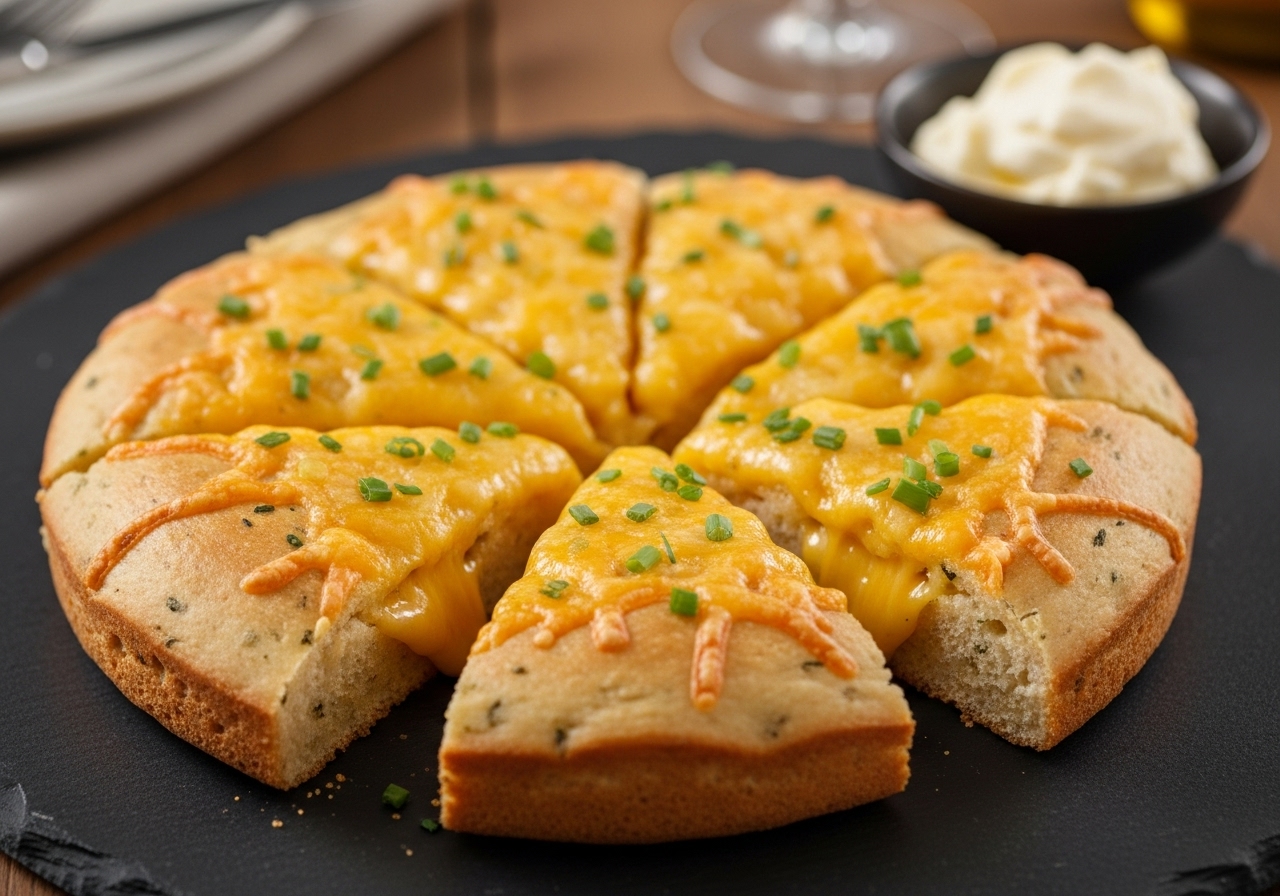 Savory Cheddar and Herb Bannock