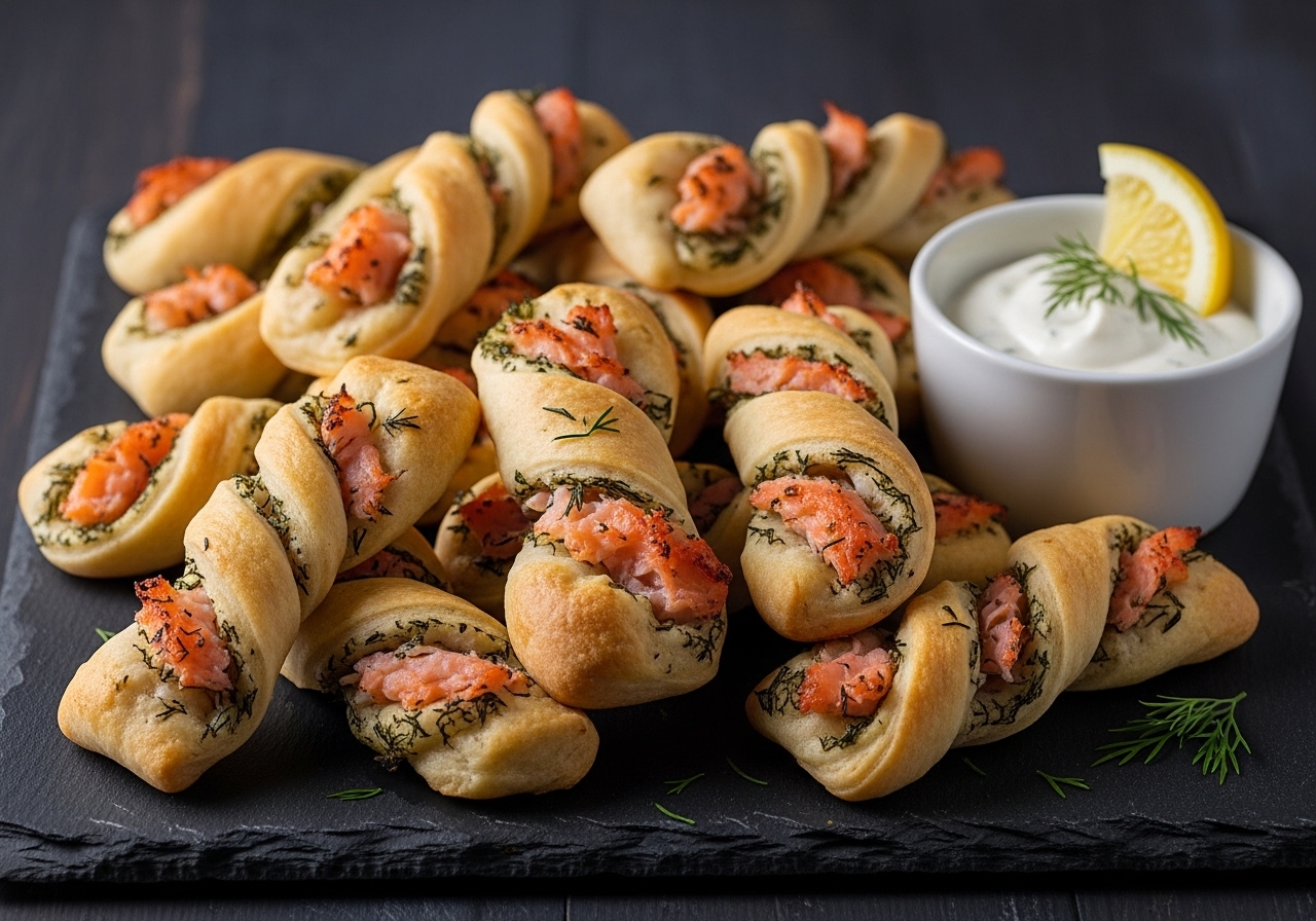 Savory Smoked Salmon & Dill Bannock Twists