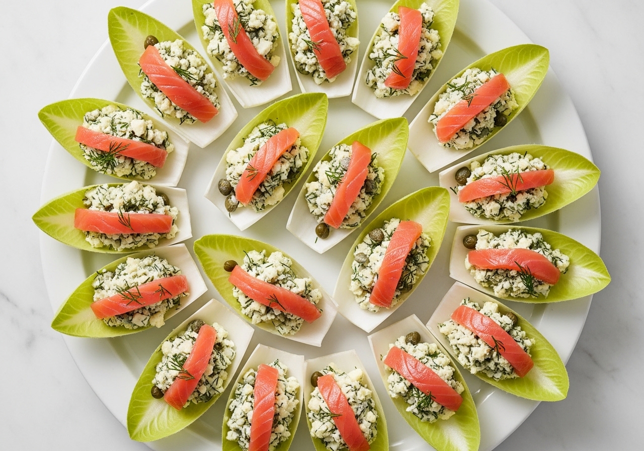 Smoked Salmon & Dill Egg Salad Boats