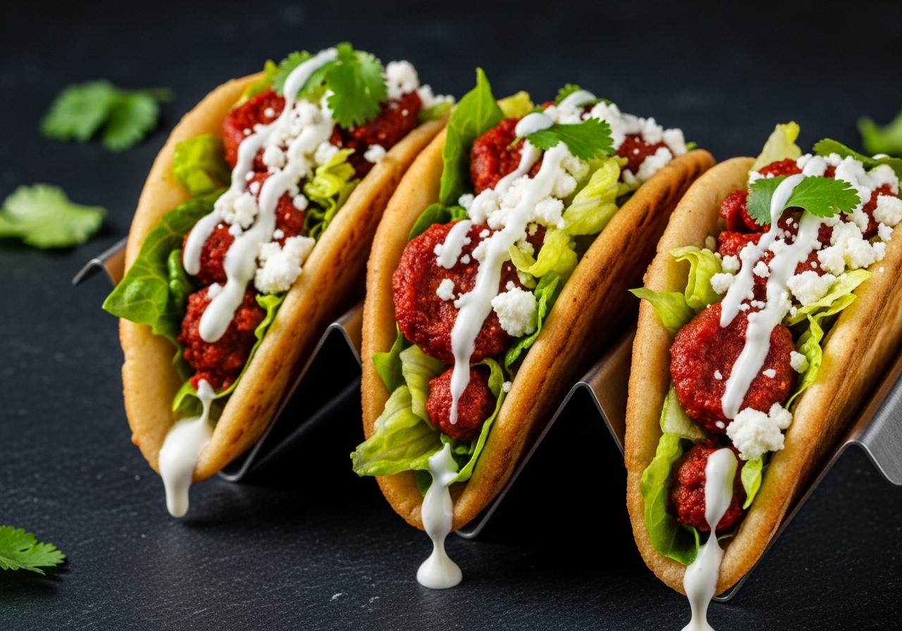 Spicy Chorizo Bannock Tacos