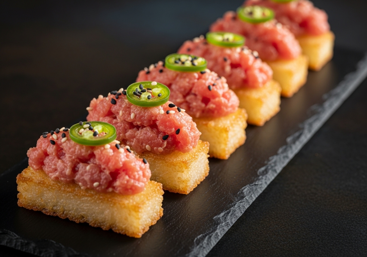 Spicy Tuna Crispy Rice Bites