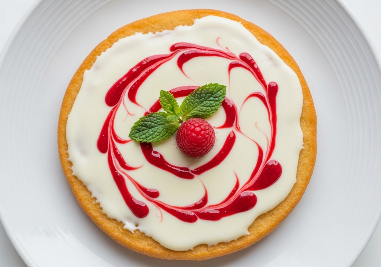 White Chocolate Raspberry Swirl Fry Bread