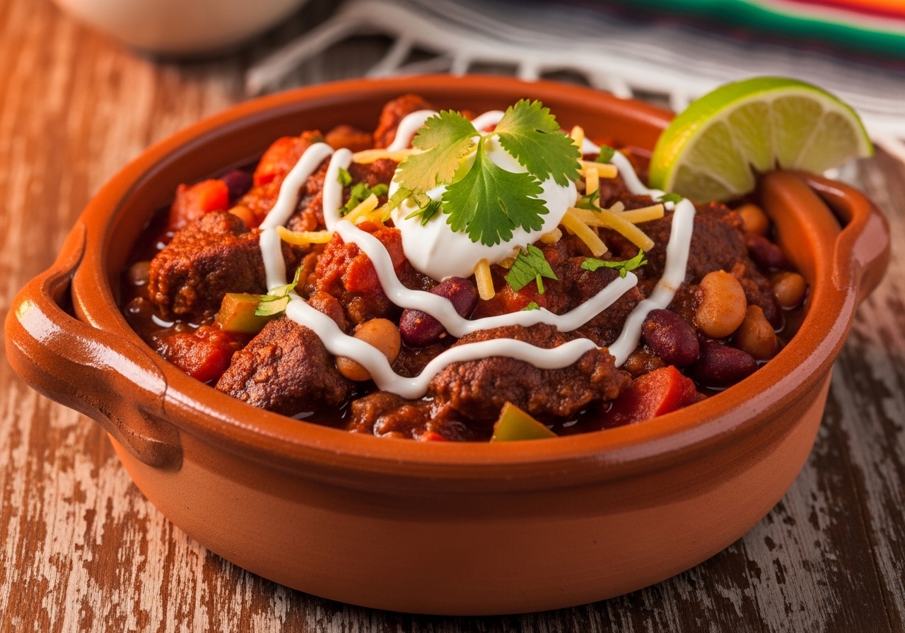 Zesty Fiesta Venison Chili Stew
