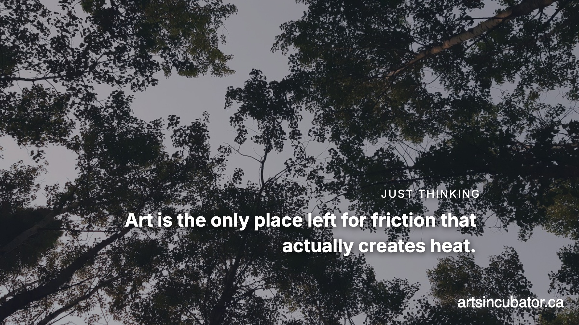 Friction Is The Only Way We Feel The Heat