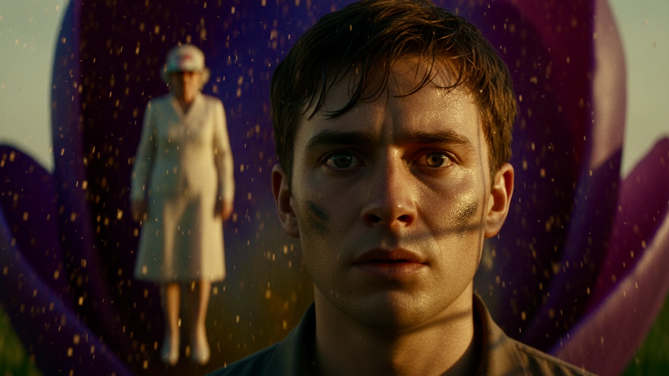 Glowing Petal Flight