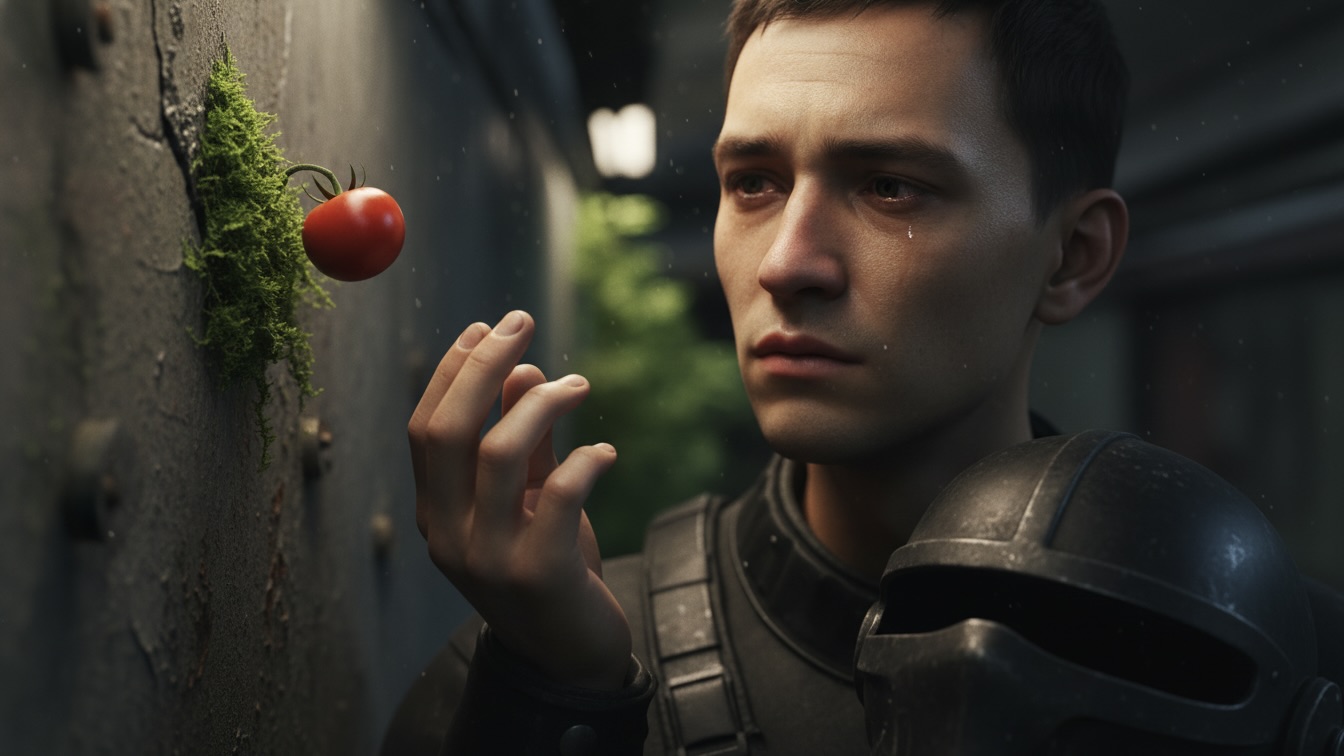 The City and Green Moss