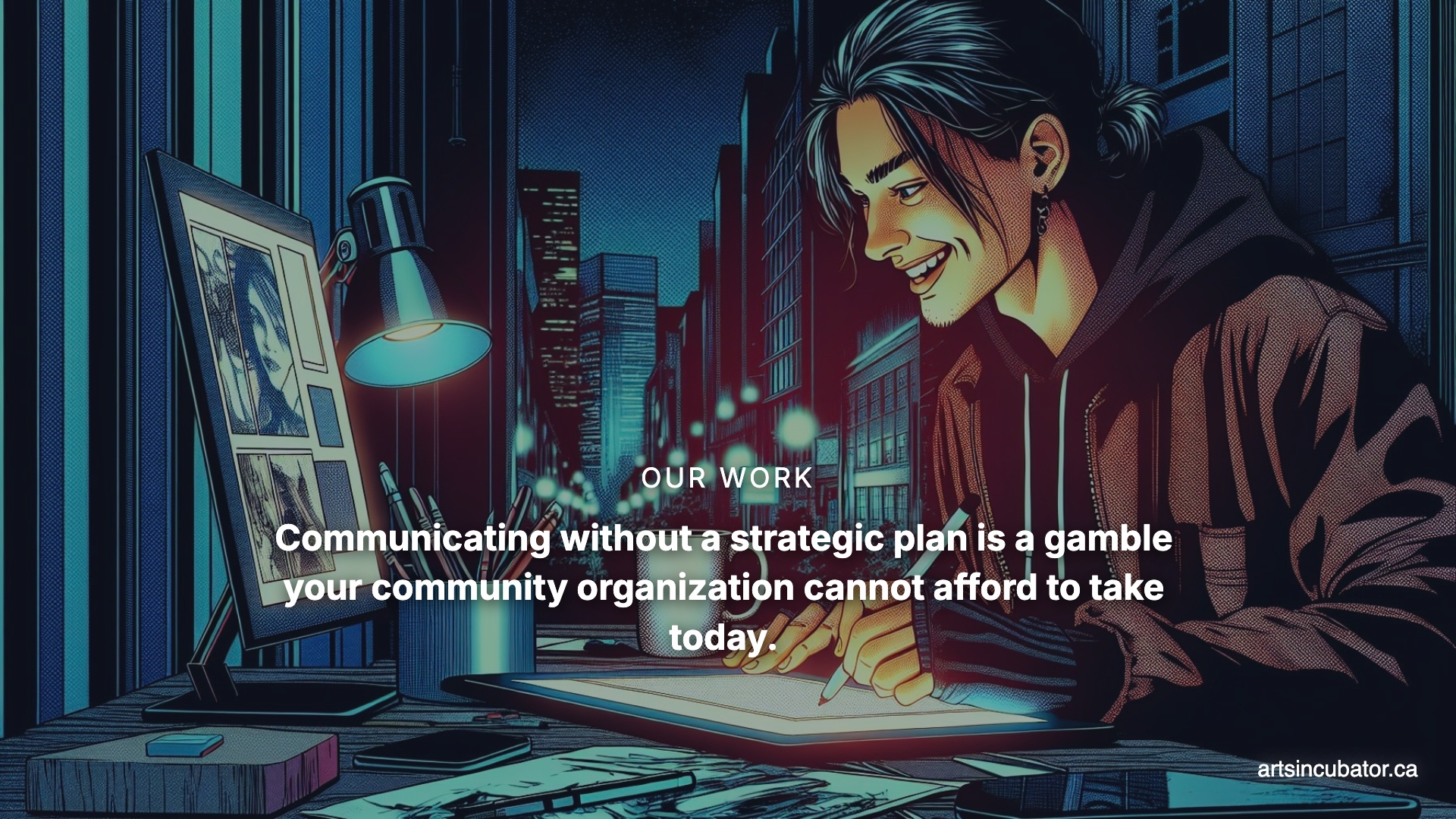 Stop the cycle of reactive posting. Our Strategic Planning services help your group speak with clarity. #Commms #NonProfit #Strategy