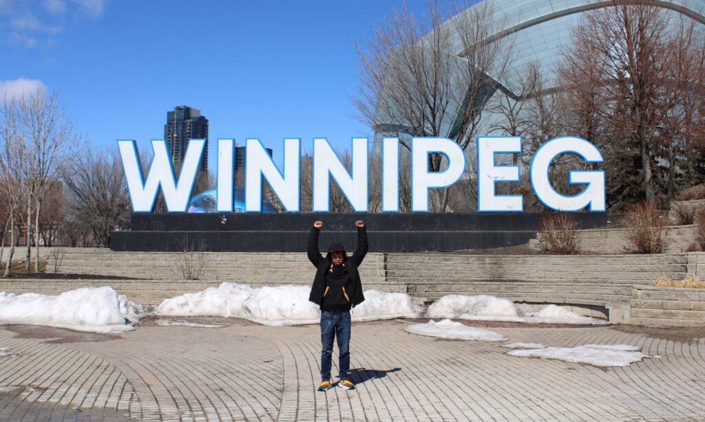 Emerging Inuk youth artist Tony Eetak was one of this year's inaugural Winnipeg incubator team members. Photo: Jamie Bell