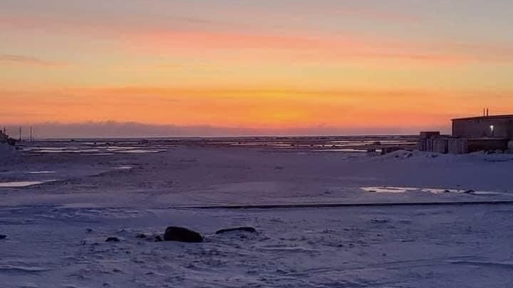 The sunset over the tundra. Photo: Tony Eetak