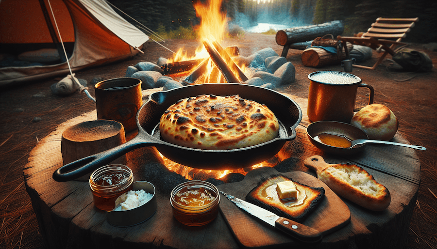 Experience the warm, comforting flavors of bannock, freshly baked to a golden crisp and soft, tender interior. Ideal for sharing around the campfire or enjoying at home, this classic bread is a true taste of tradition. A special thanks to Tony Eetak from the Niriqatiginnga Youth, Arts, and Media team for this mouth-watering shot!