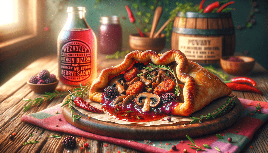 For this week's AI Food Prompt series, we reimagine a Canadian classic with bison, wild mushrooms, and a tangy elderberry-chili jam filling inside crispy, golden pizza pops. A flavorful and fun fusion dish!