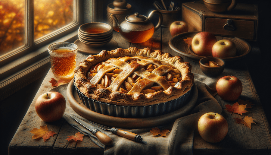 For this week's AI Food Prompt series recipe and image, we present a classic Northern apple pie made with classic Manitoba birch syrup, giving it a rich, unique flavor that’s perfect for the season.