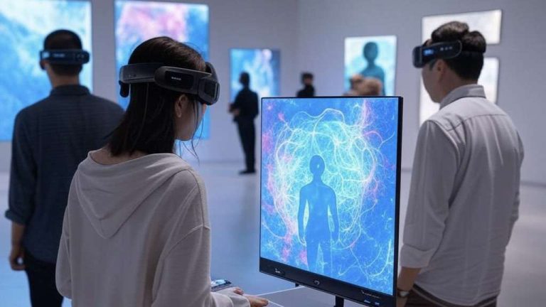 This winter, thanks to support from the Manitoba Arts Council and the OpenAI Researcher Access Program, we've been delving into the realm of mentorship for digital arts, particularly focusing on how AI can revolutionize virtual art galleries. Here are some of the most promising trends and innovations we've been exploring:
