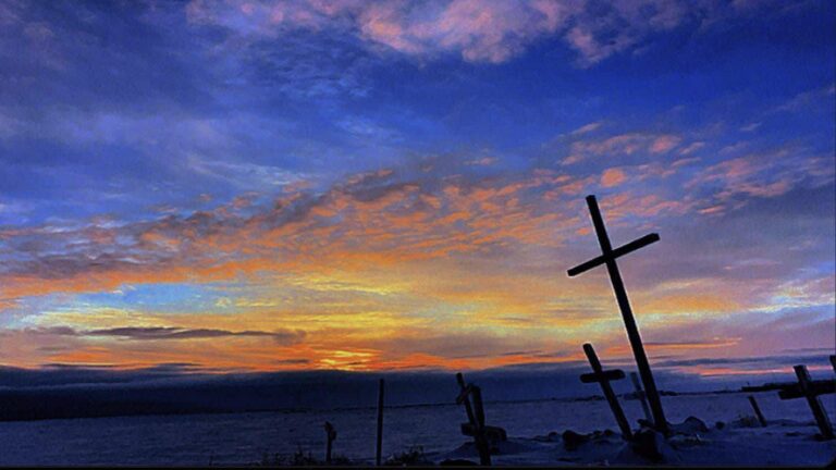 The sky sings above those who sleep. The wind carries stories no longer spoken aloud. In this northern hush, every tilted cross is a line in a poem written by ancestors — not to be read, but to be felt. Nothing here is gone. Everything waits beneath snow, beneath stars, beneath the turning light.
