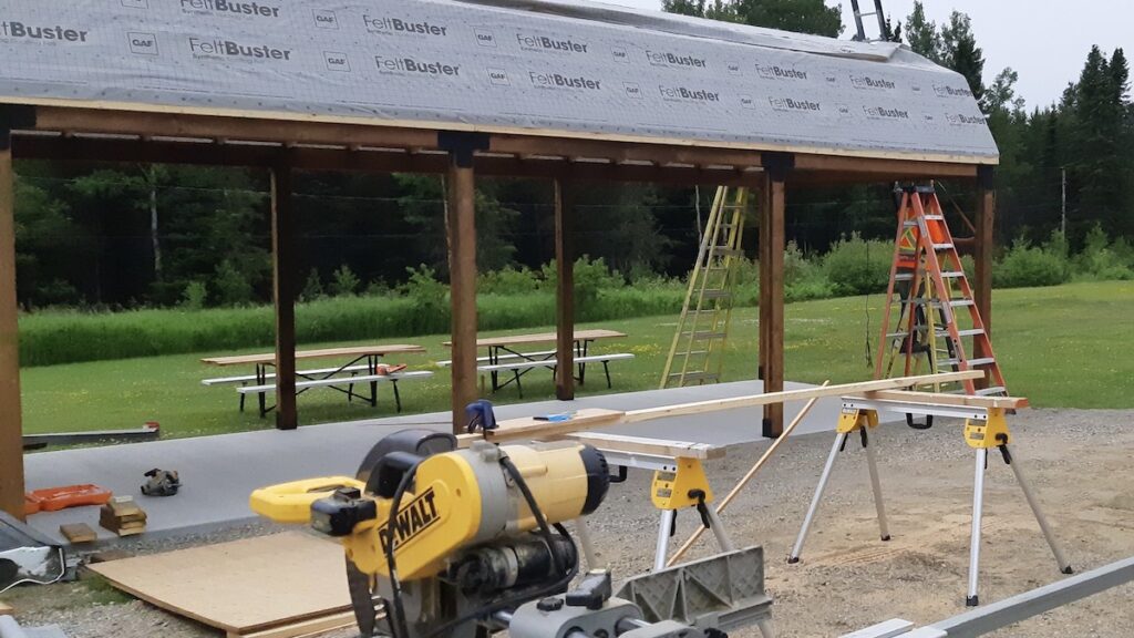 Construction of the Dyment Community Pavilion is almost complete. The new space will be ready for Canada Day, July 1st.