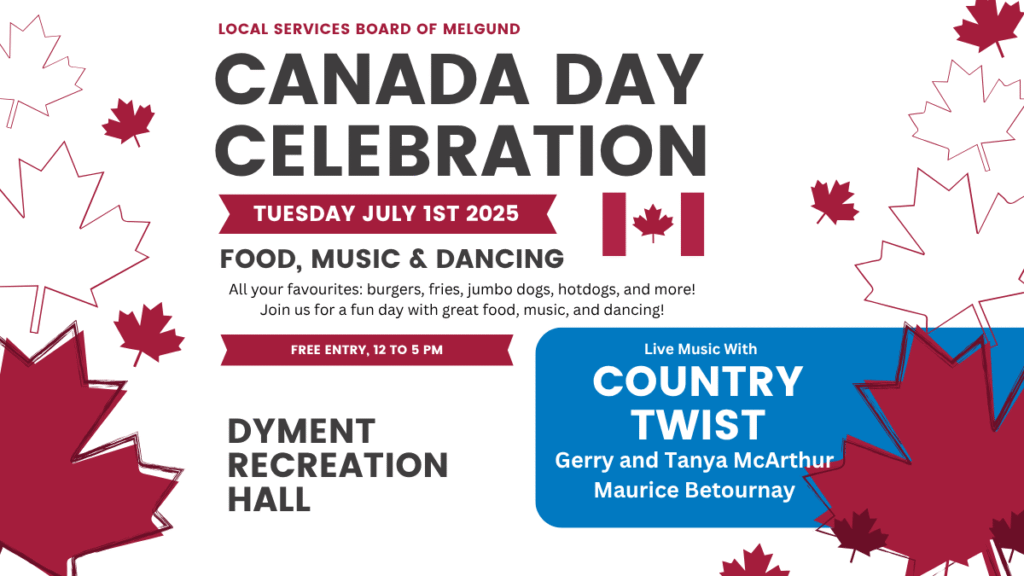 Join the Local Services Board of Melgund for a day brimming with music, games, captivating performances, and joyful celebration. This signature event is designed for everyone, with activities for all ages and a commitment to accessibility and inclusion for every community member.