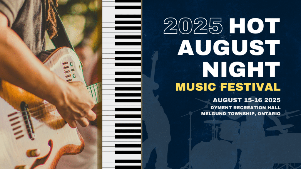 This August, don’t miss the Hot August Night Music Festival, Melgund Township’s biggest live music event of the summer! Dance under the stars, enjoy local bands, and soak up the good vibes with family and friends. Perfect for a summer night out in Dyment and Borups Corners—music, food, and community spirit all in one place.