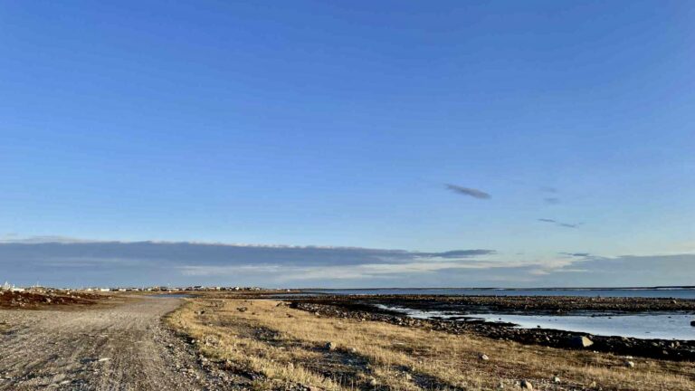 This unpaved shoreline road leads past the edge of town, where land, sky, and water meet in a quiet rhythm. It's a place to slow down and reconnect—far from the urban pace of Winnipeg.