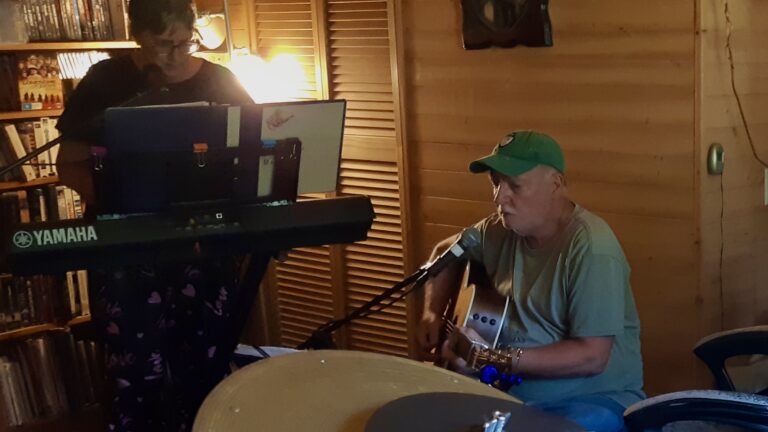 Friday night at the Summer Artists' Retreat! Northwestern Ontario musicians, including Gerry and Tanya McArthur, brought the house down with an epic jam session in Borups Corners. Pure creative energy and musical magic!