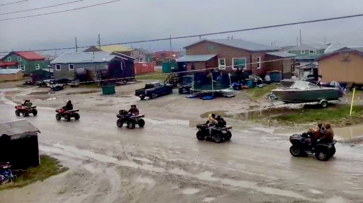 The annual Canada Day parade always features community members joining in on their ATVs.