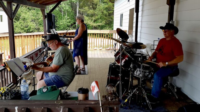 Country Twist truly made Canada Day special at the Dyment Recreation Hall, filling the air with vibrant music. The talented trio of Gerry McArthur, Tanya McArthur, and Maurice Betournay played to a packed audience, providing a lively soundtrack for a day of dancing and fun. Their performance was a highlight, contributing significantly to the celebratory atmosphere that brought the community together