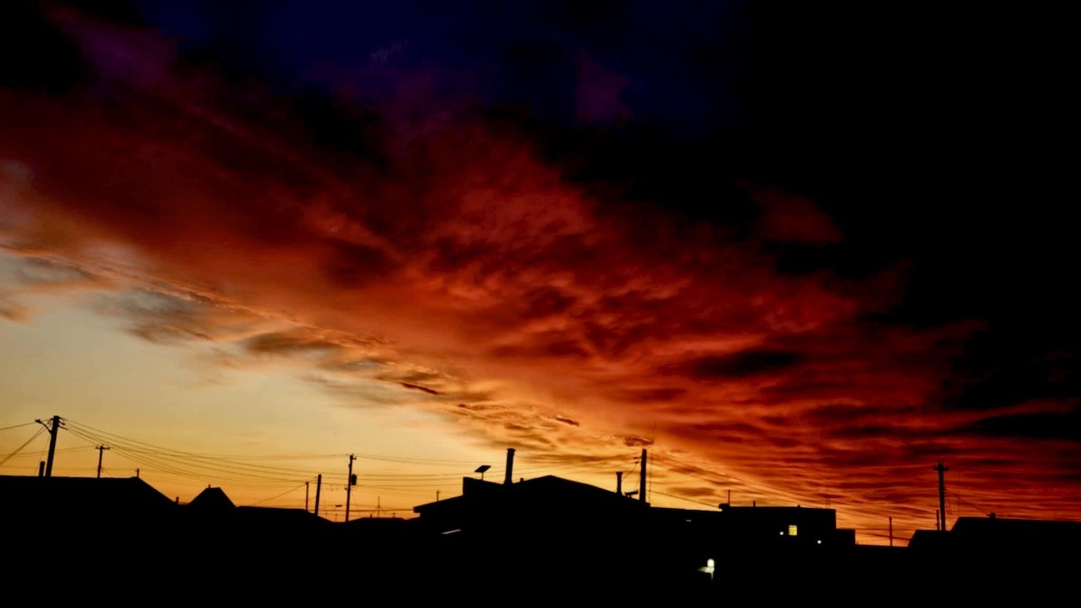That Nunavut Sky! Wishing everyone a very Happy Nunavut Day! As the sun sets on this special day, we honour the history and the bright future of Nunavut. Photo: Tony Eetak
